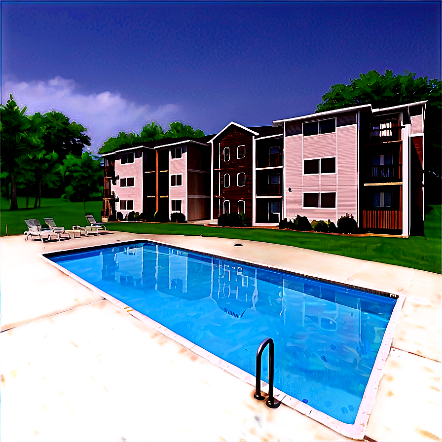 Apartment Complex Pool Png Pdj41