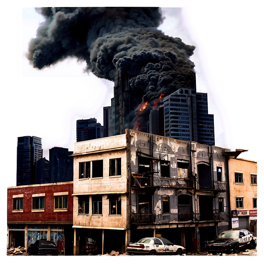 Apocalyptic City Destruction Png 53