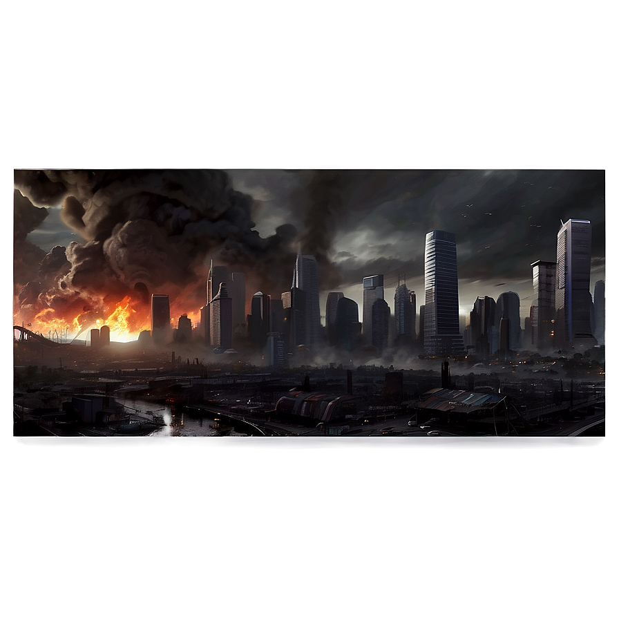 Apocalyptic City Destruction Png 53