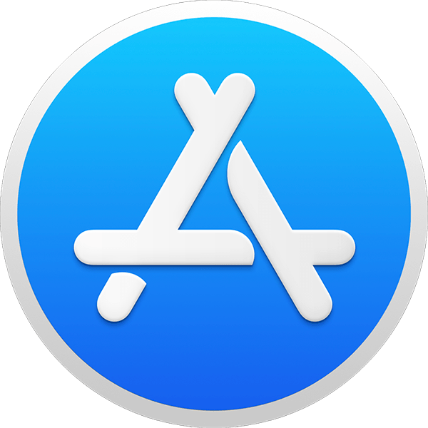 App Store Icon Blue Background PNG with transparent background