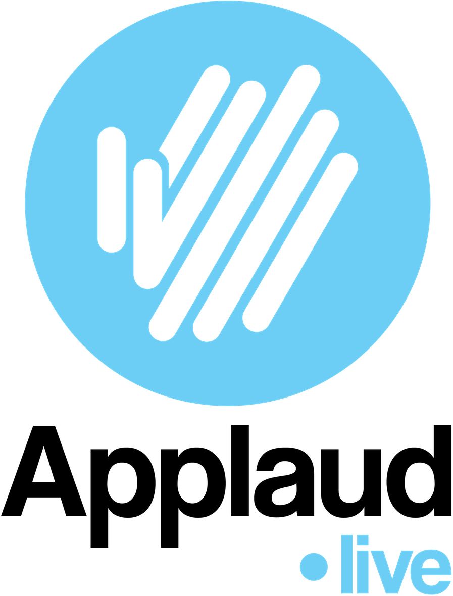 Applaud Live_ Music_ Streaming_ Logo PNG with transparent background