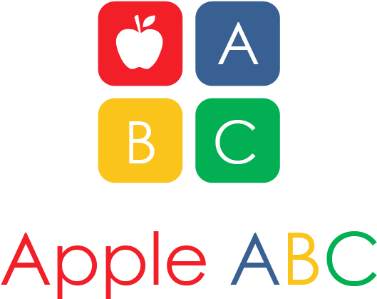 Apple A B C Learning Blocks Logo