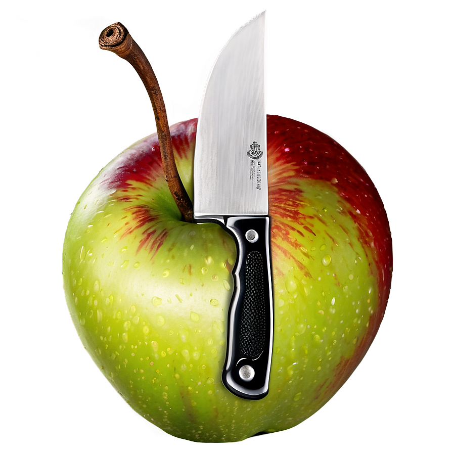 Apple And Knife Png 94