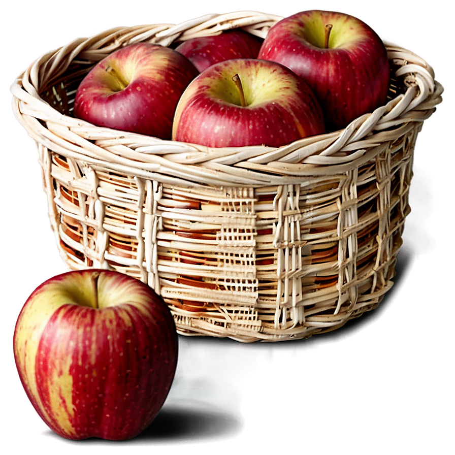 Apple Basket Png 06132024