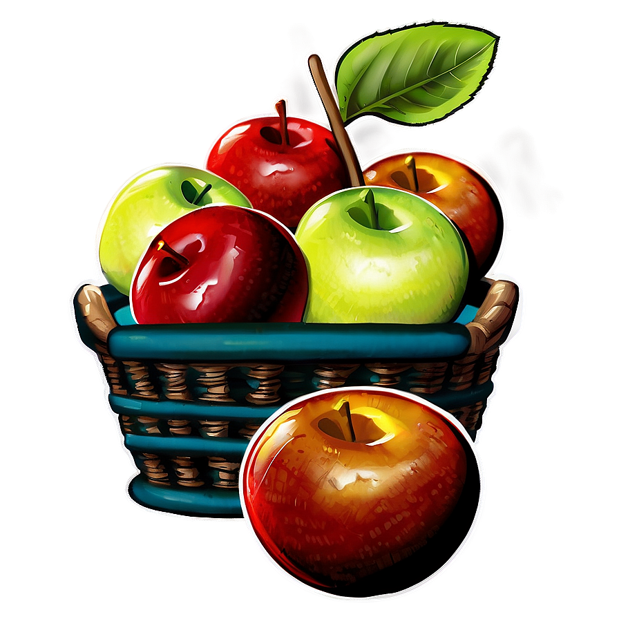 Apple Basket Png Tki