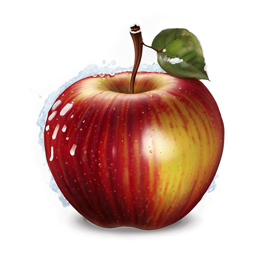 Apple In Snow Png Mhy91