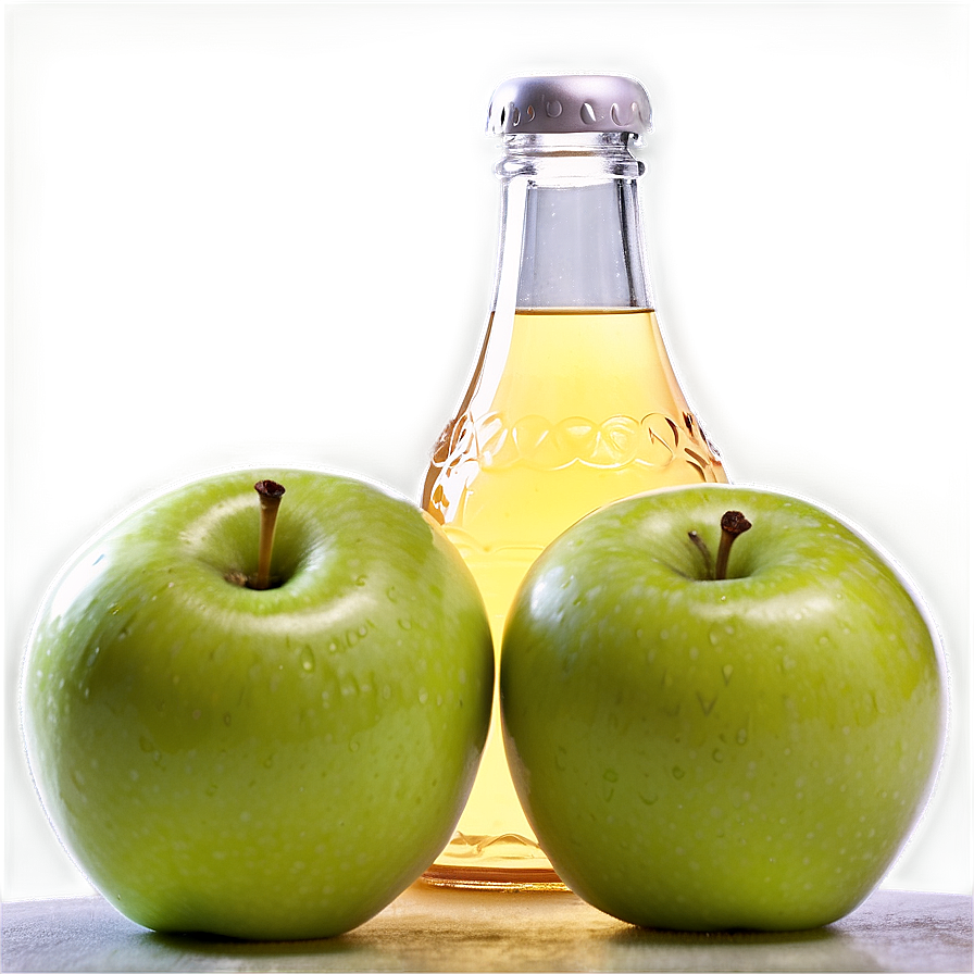 Apple Juice On Table Png Two