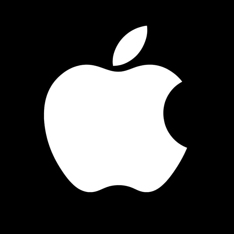 Apple Logo Black Background