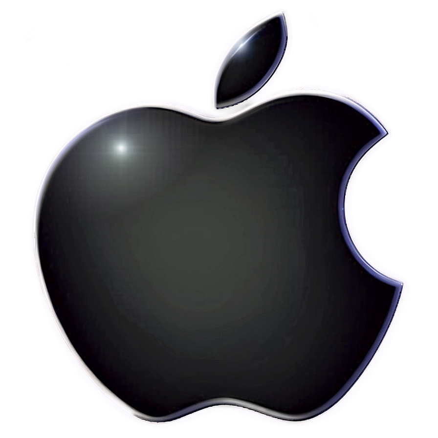 Apple Logo on Dark Background PNG 05232024 PNG with transparent background