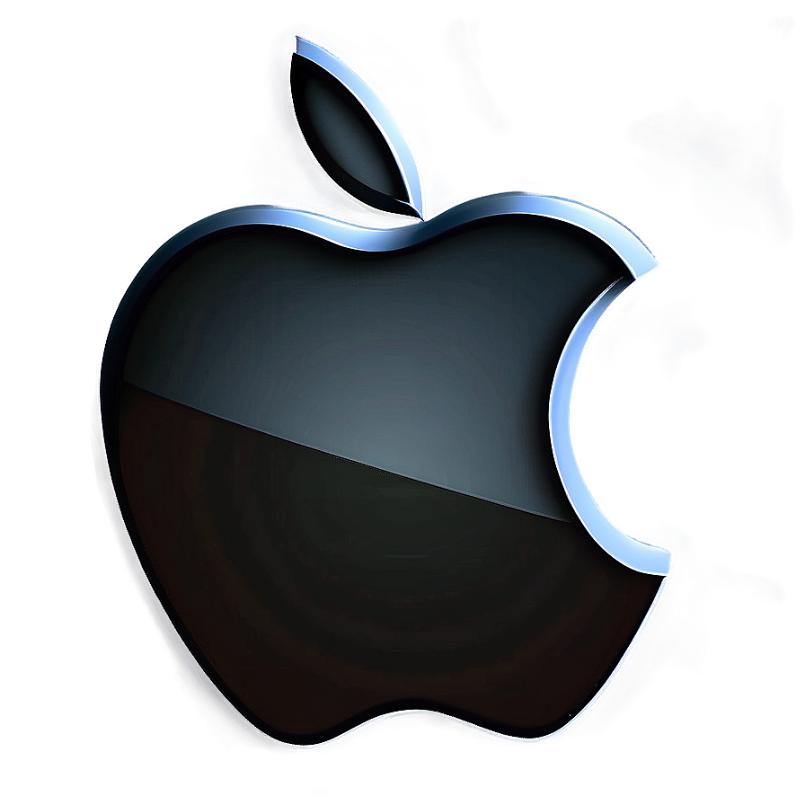 Apple Logo on Dark Background PNG tcd PNG with transparent background