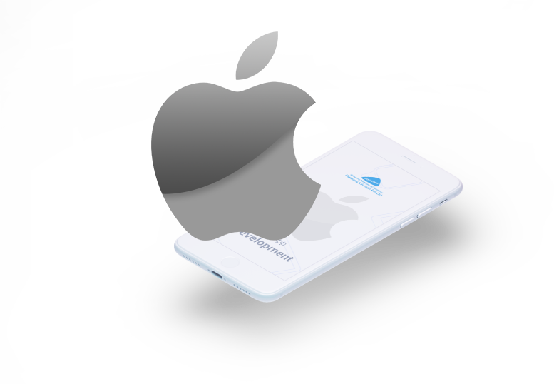 Apple Logo Over Smartphone