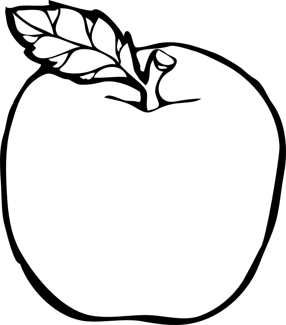 Apple Logo Silhouette PNG with transparent background