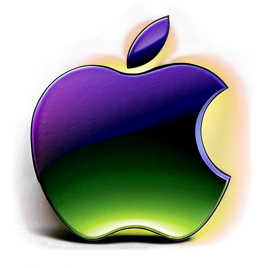 Apple Logo with Gradient PNG 05232024 PNG with transparent background