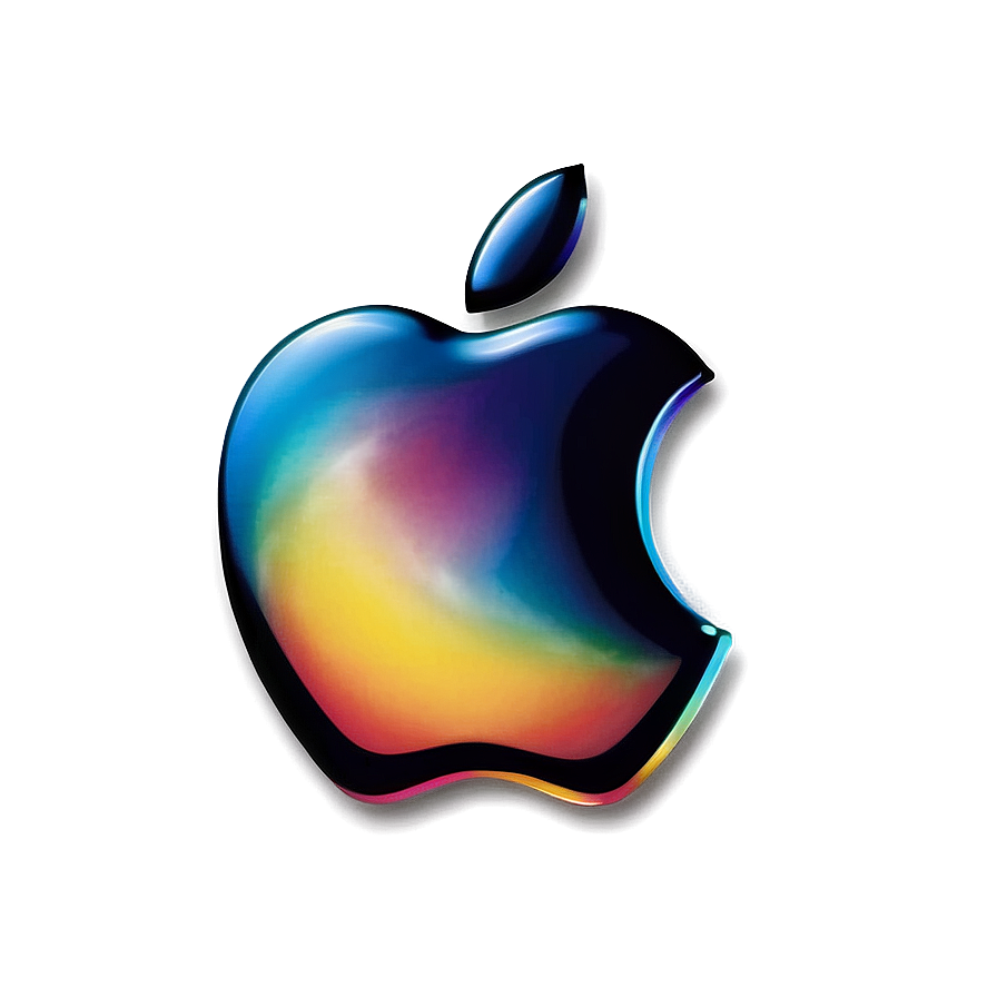 Apple Logo with Gradient PNG ako PNG with transparent background