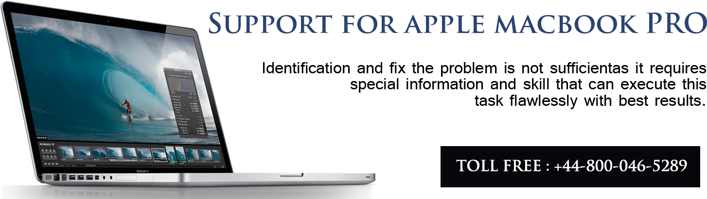 Apple Mac Book Pro Support Advertisement Banner PNG with transparent background