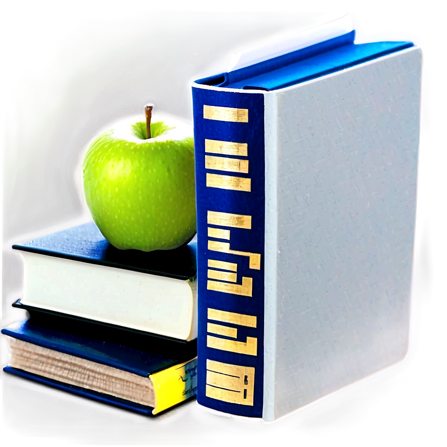 Apple On Books Png Rij96