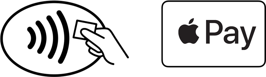 Apple Pay Contactless Payment Icon PNG with transparent background