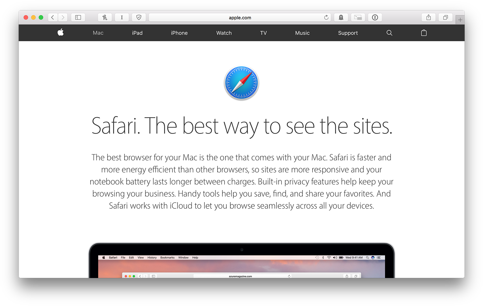 Apple Safari Browser Promotion