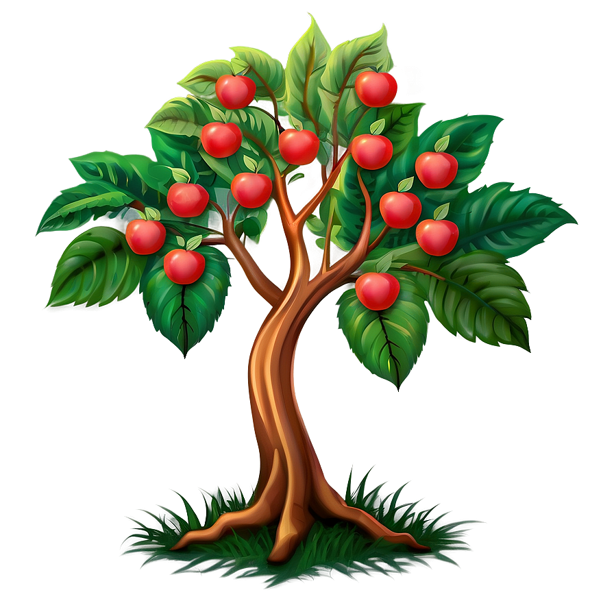 Apple Tree Illustration Png 51