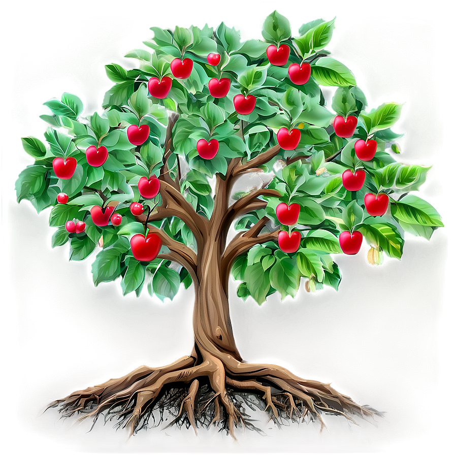 Apple Tree With Roots Png 06132024