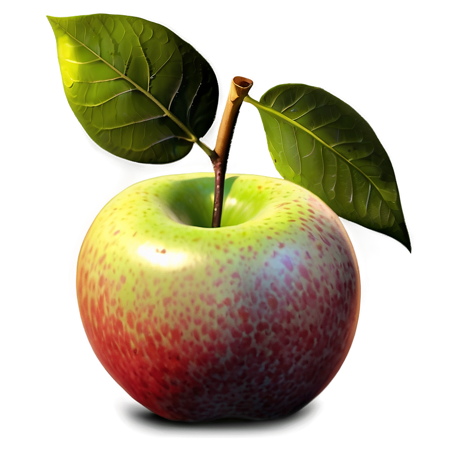 Apple With Leaf Png 06132024