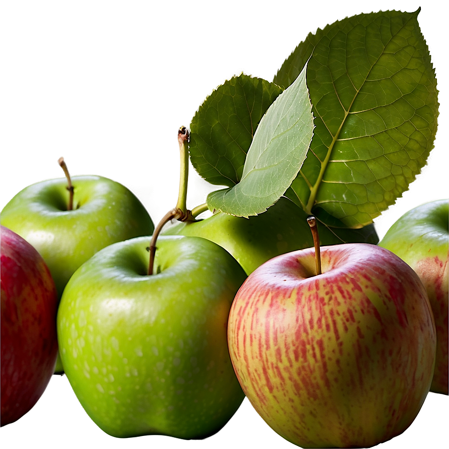 Apple With Leaf Png Gms