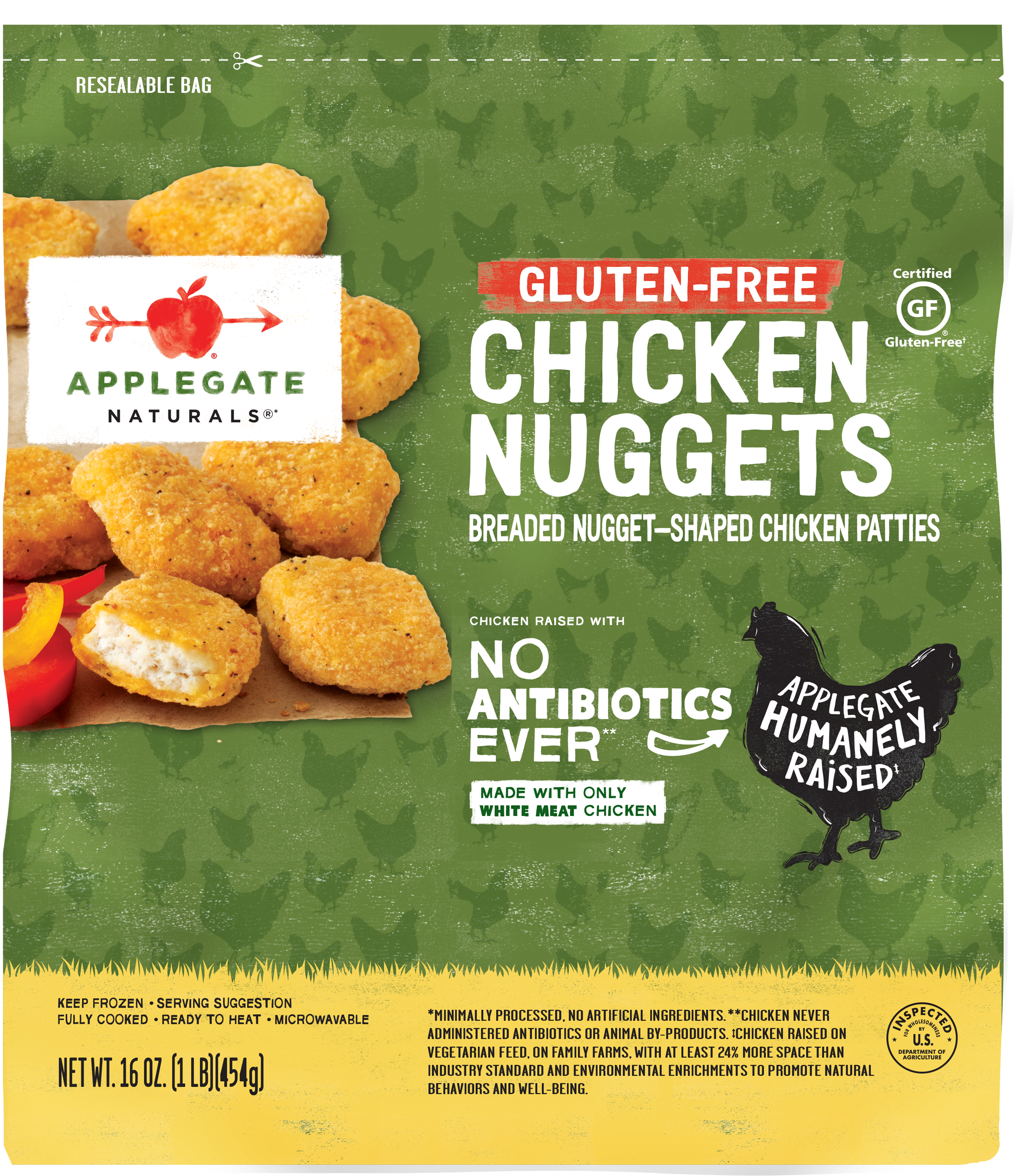 Applegate Gluten Free Chicken Nuggets Package