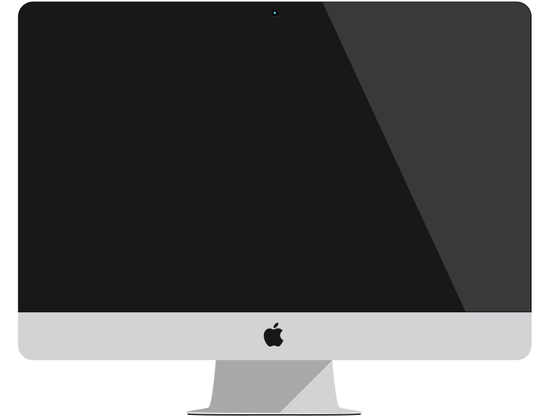 Applei Mac Front View