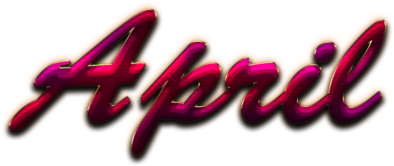 April Vector Name Png - Calligraphy, Transparent Png PNG with transparent background