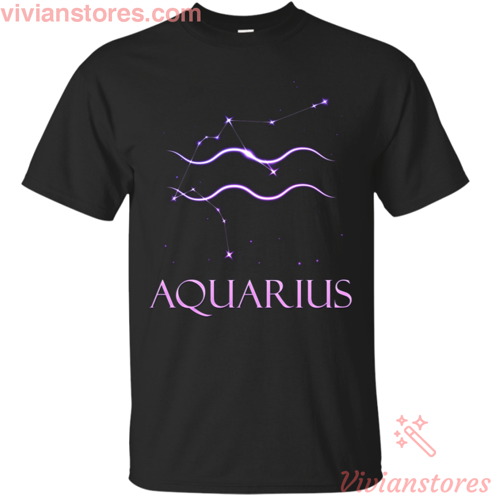 Aquarius Zodiac T Shirt Design