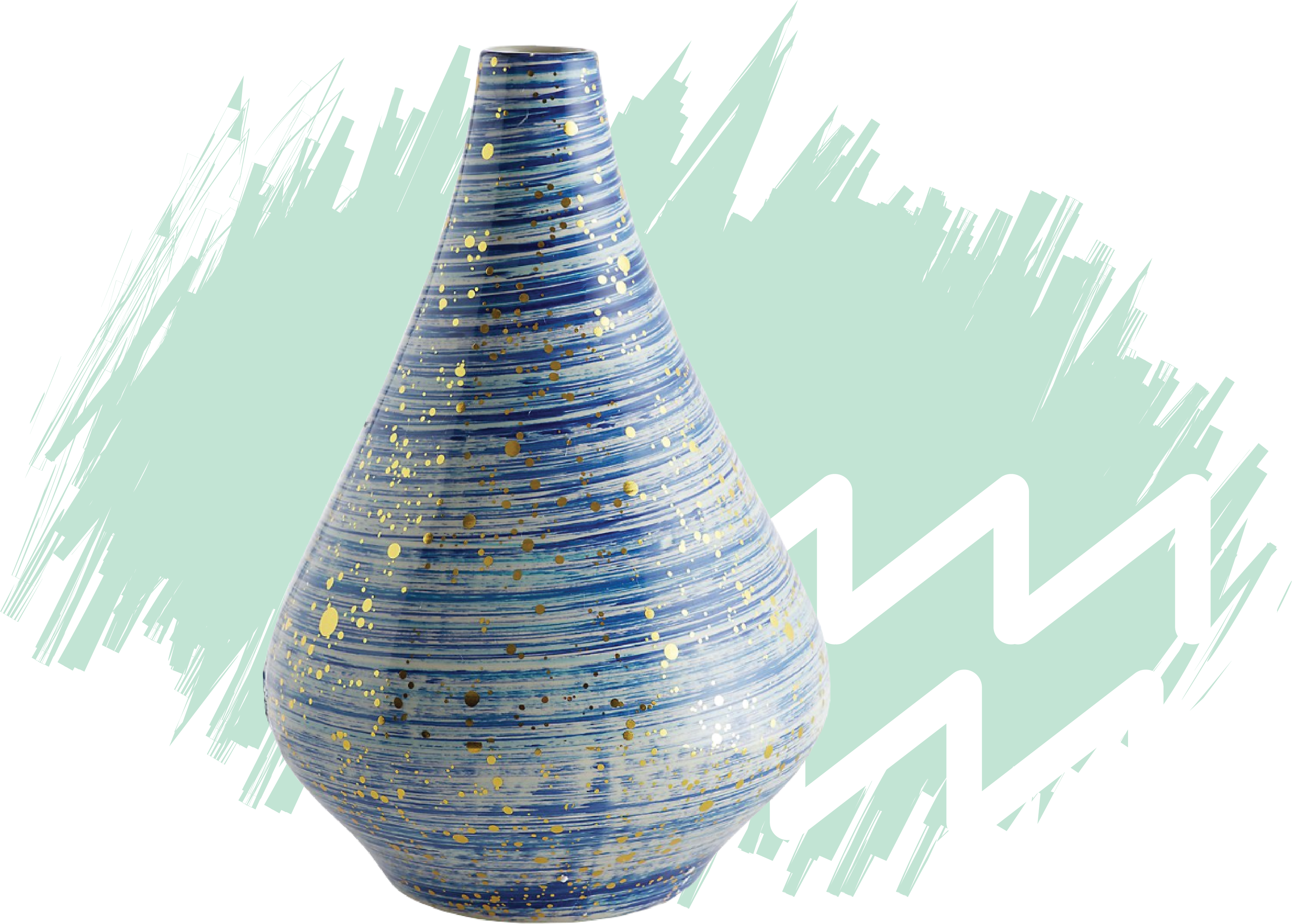 Aquarius Zodiac Vase Artwork