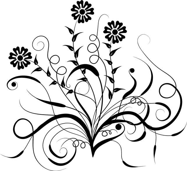 Arabesque Floral Design Graphic