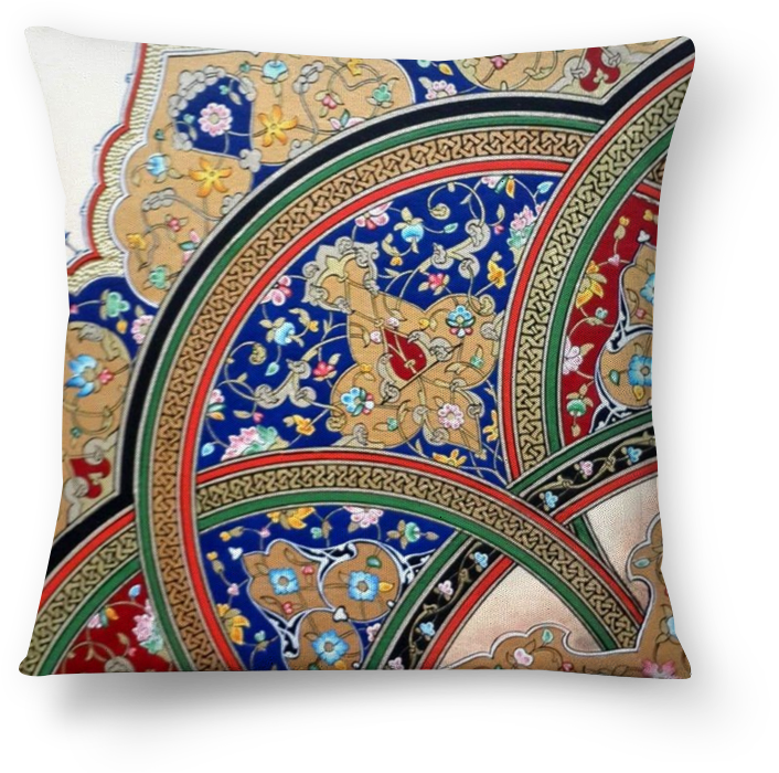 Arabesque Pattern Cushion Design