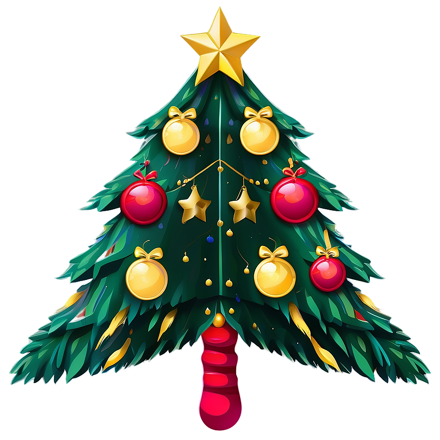 Arbol De Navidad With Bells Png Pdu33