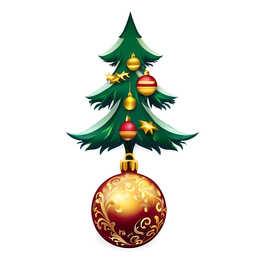 Arbol De Navidad With Gold Chain Png 75