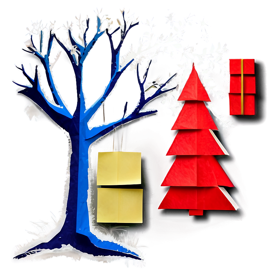 Arbol De Navidad With Paper Crafts Png Plq