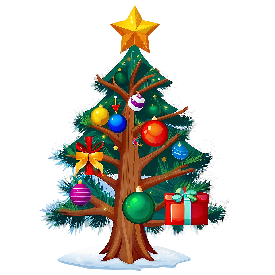 Arbol De Navidad With Wooden Ornaments Png 06122024