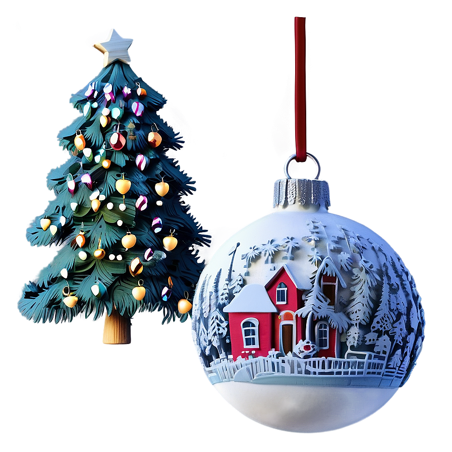 Arbol De Navidad With Wooden Ornaments Png 23