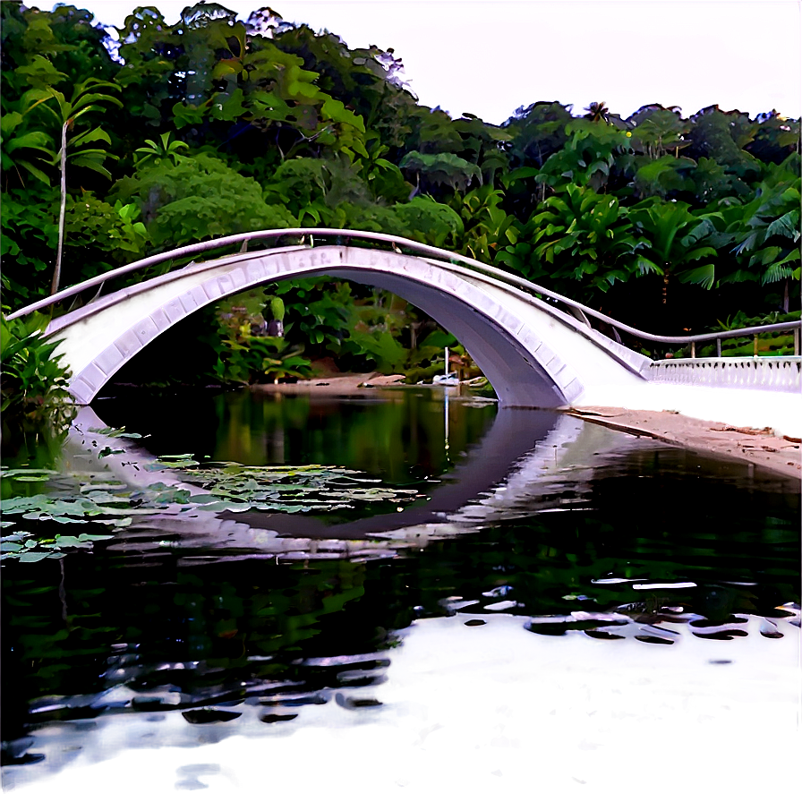 Arc Bridge Over Water Png 06262024