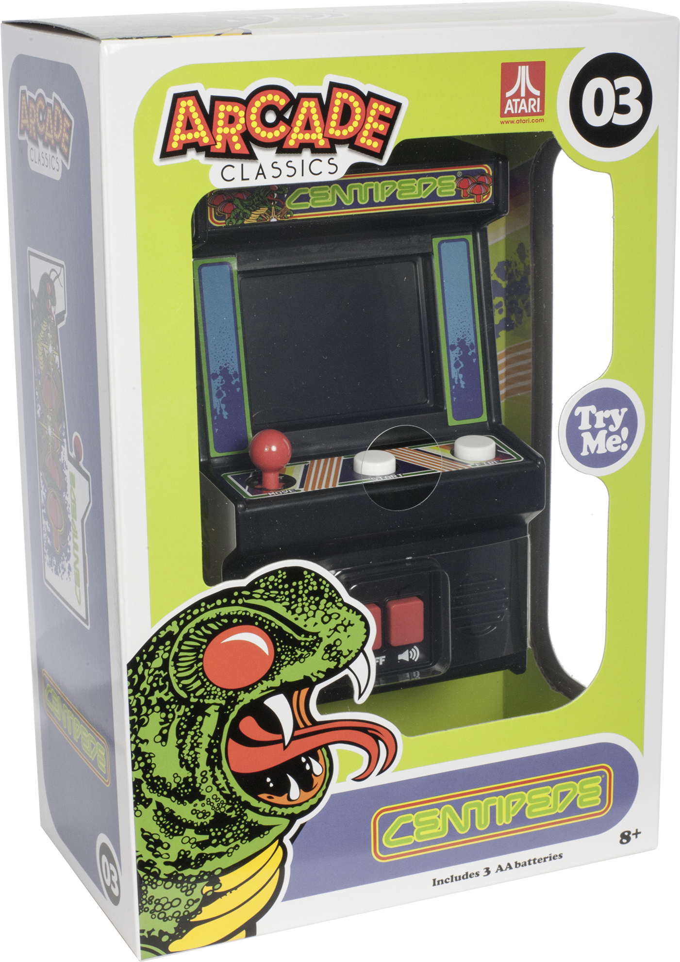 Arcade Classics Centipede Mini Cabinet Packaging