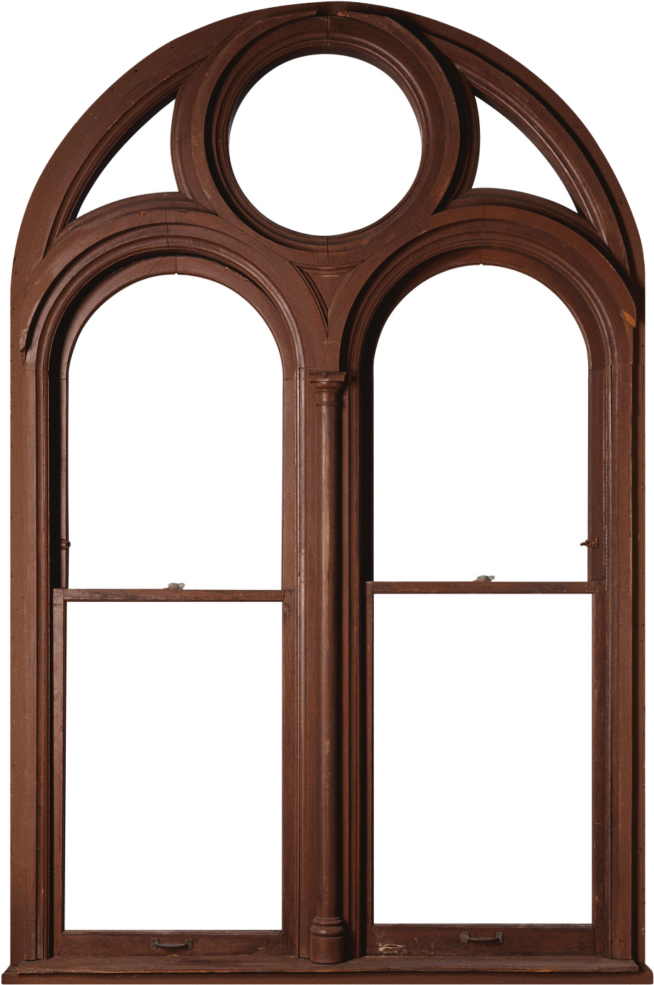 Arched Wooden Window Frame