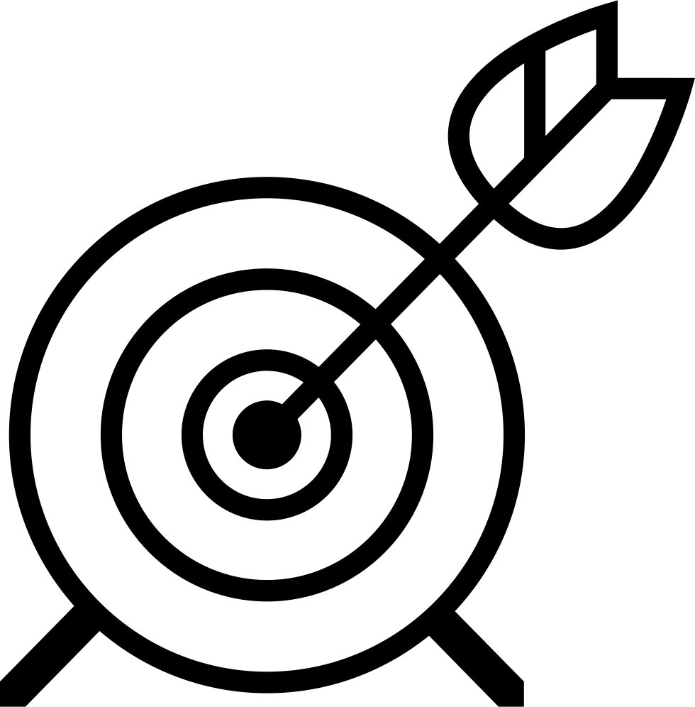 Archery Target - Icon Cible Png, Transparent Png PNG with transparent background