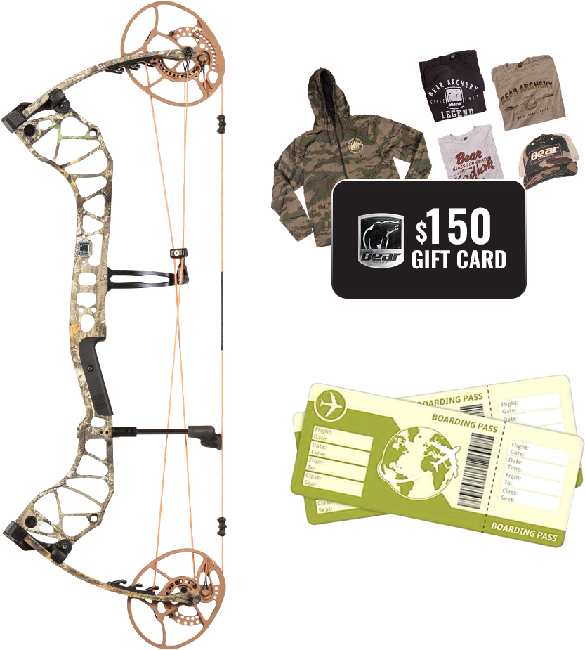 Bear Archery Divergent Bow, $150 Gift Card For Bear - Archery, HD Png Download PNG with transparent background