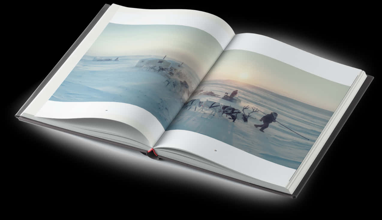 Arctic Expedition Photo Spread PNG with transparent background