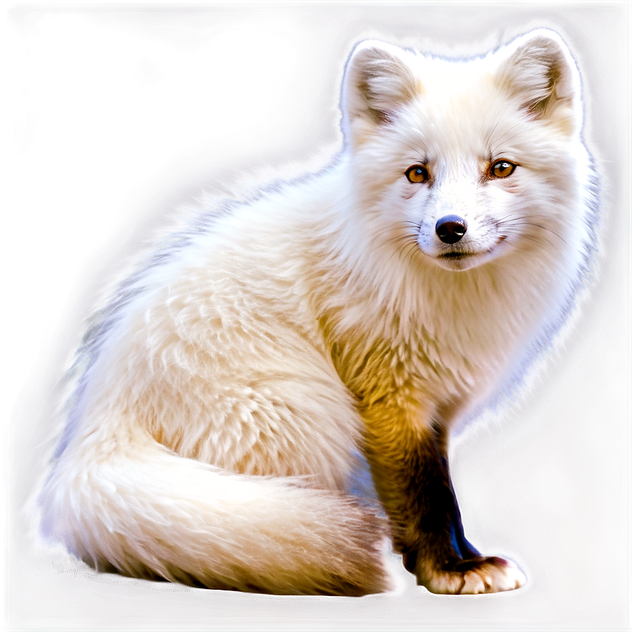 Arctic Fox In Moonlight Png Umc