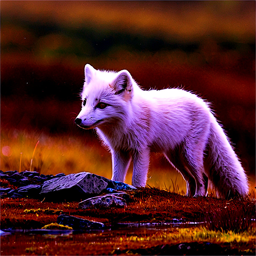 Arctic Fox With Catch Png Ewm48