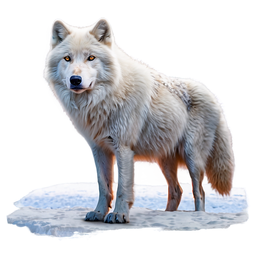 Arctic Wolf In Snow Png Xiw