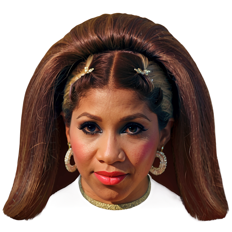 Aretha Franklin Iconic Hairstyle Png 76