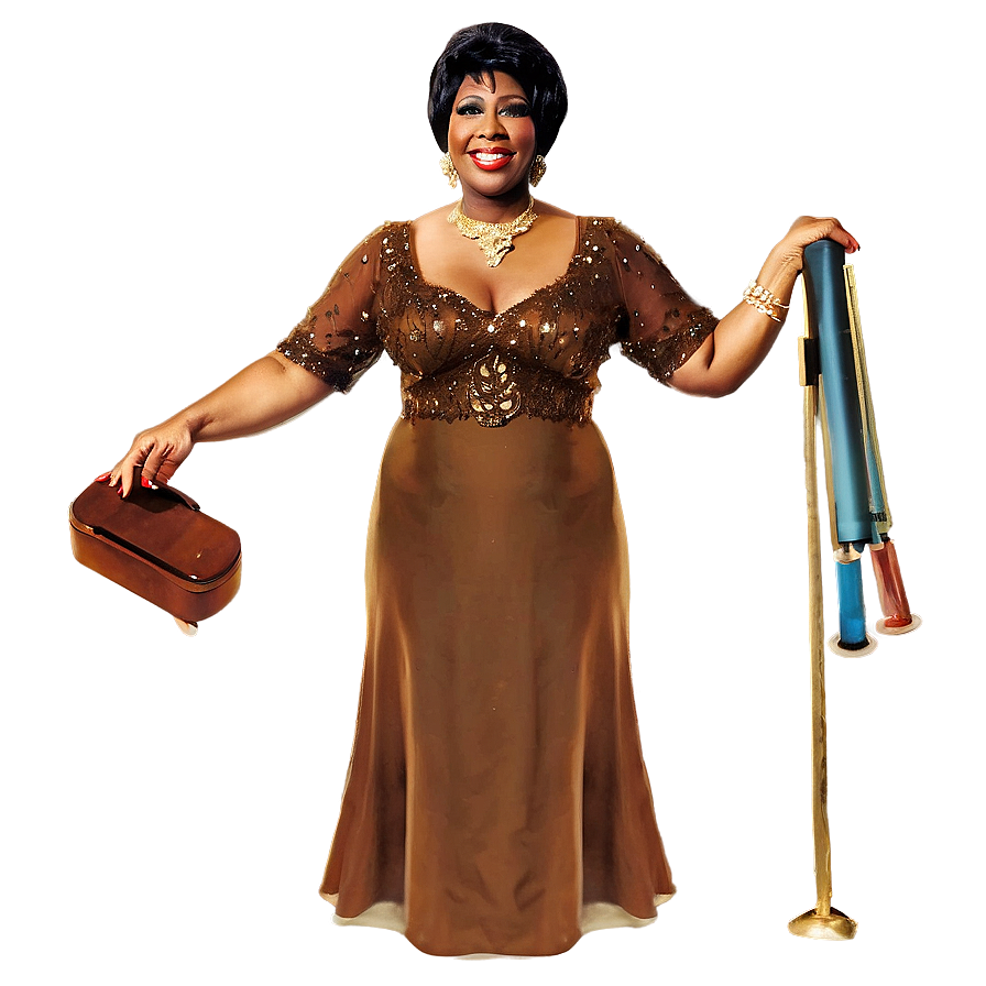 Aretha Franklin Iconic Outfit Png 06252024