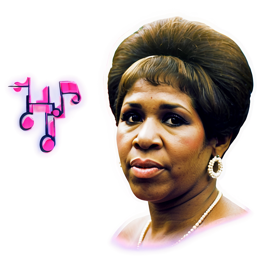 Aretha Franklin Music Legend Png Mjs